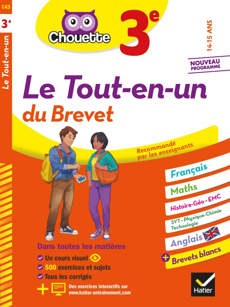 LE TOUT-EN-UN DU BREVET 3E 2021 - BONNEFOND/DAVIAUD - HATIER