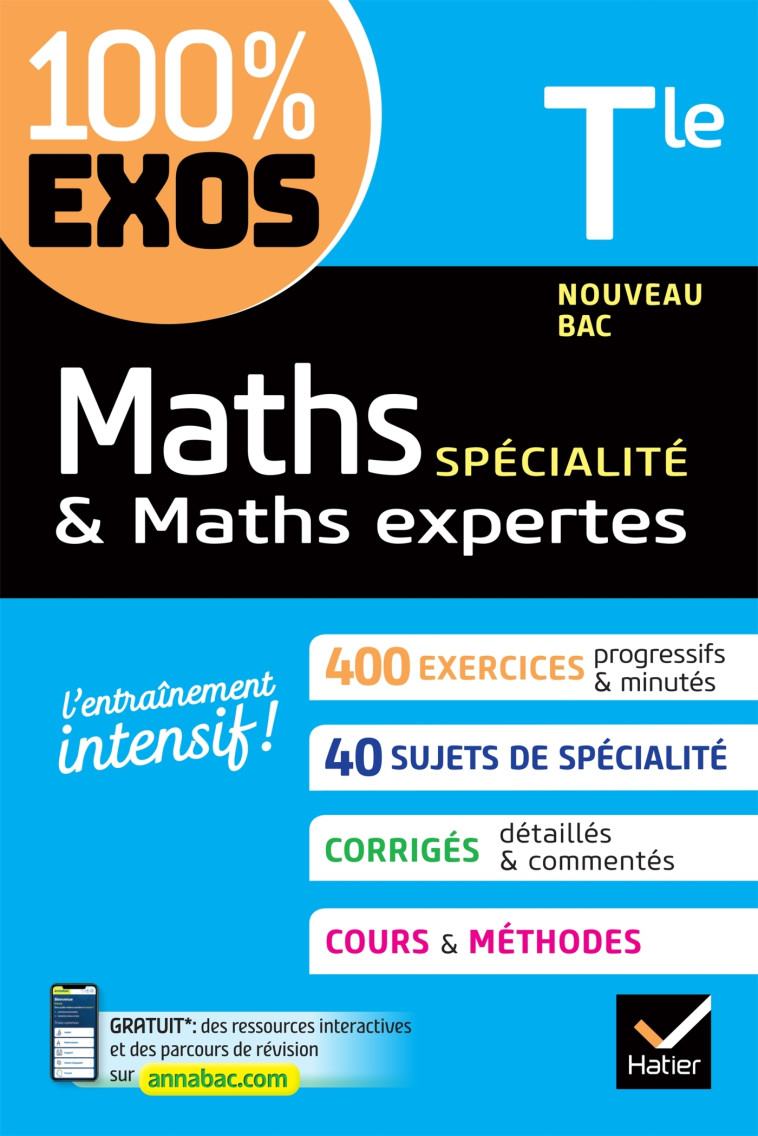 SPECIALITE MATHS EXPERTES TLE GENERALE EXERCICES RESOLUS NOUVEAU BAC TERMINAL - BARACHE/BAUER - HATIER