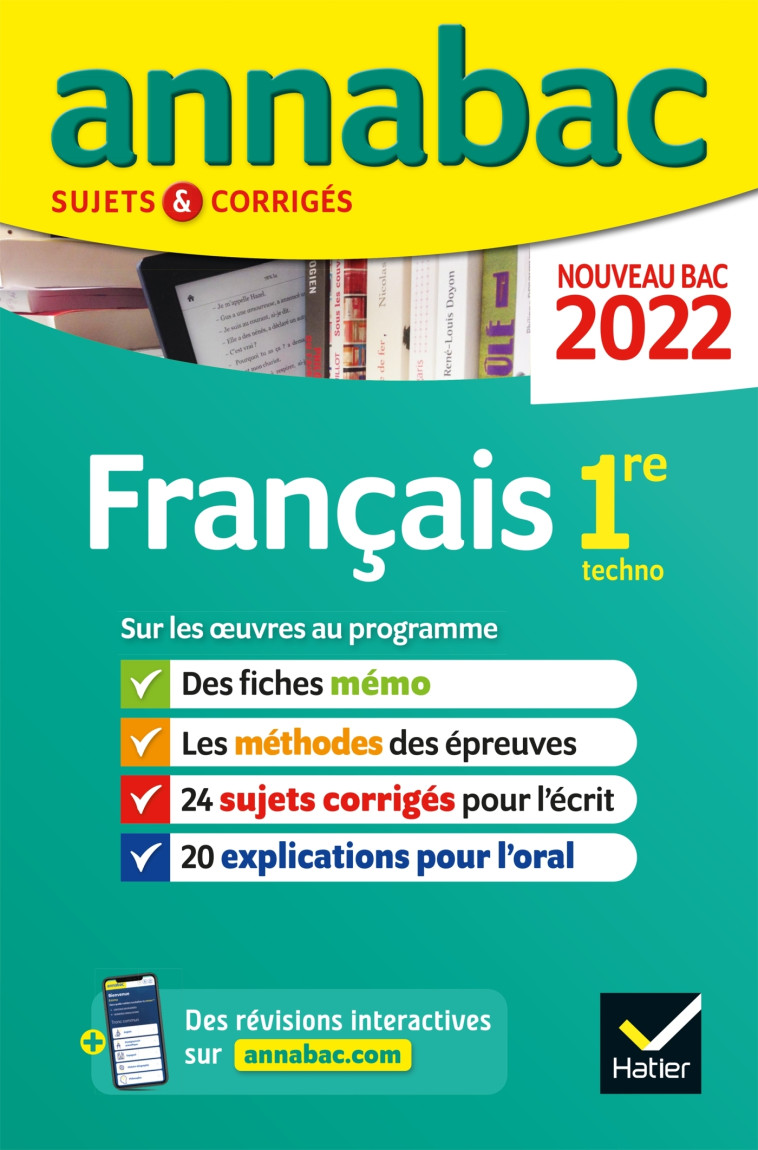 FRANCAIS 1RE TECHNO 2022 - XXX - HATIER