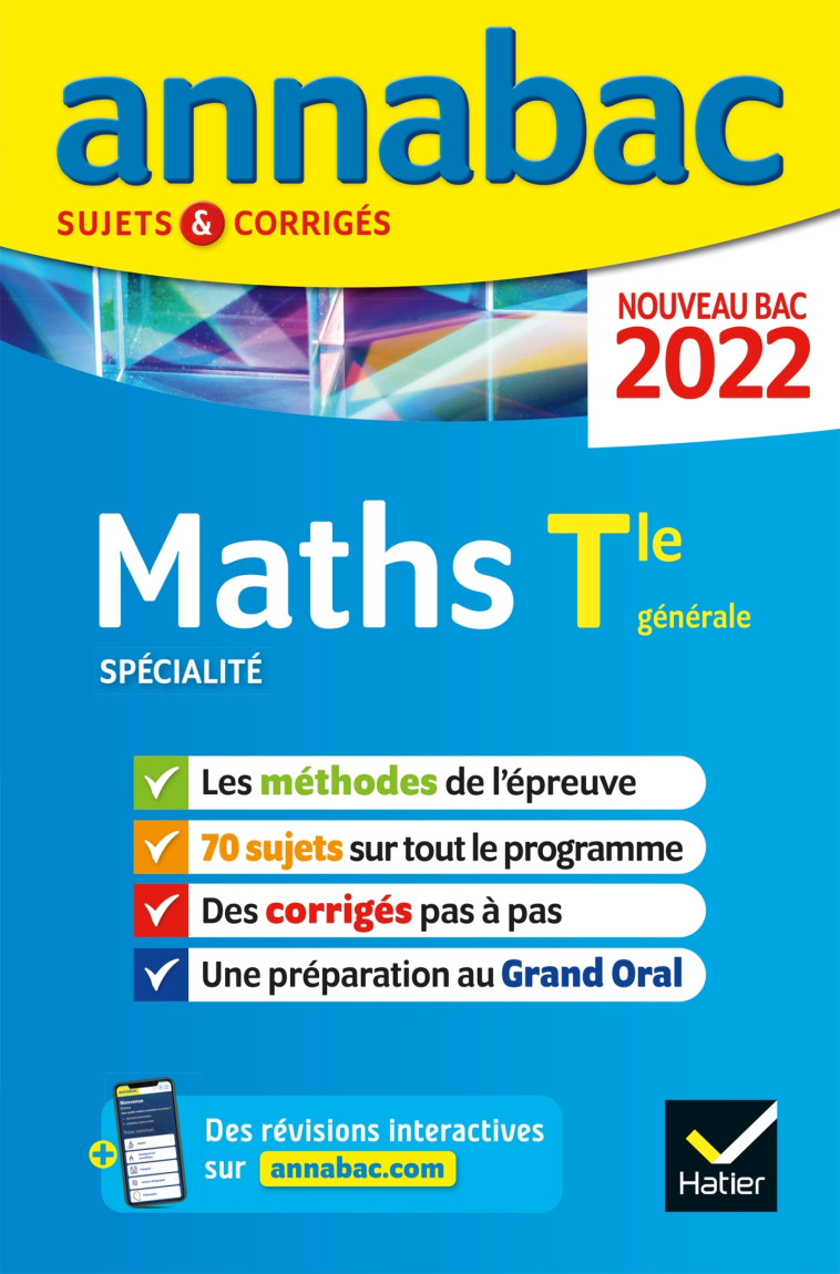 SPECIALITE MATHS TLE GENERALE BAC 2022 - XXX - HATIER