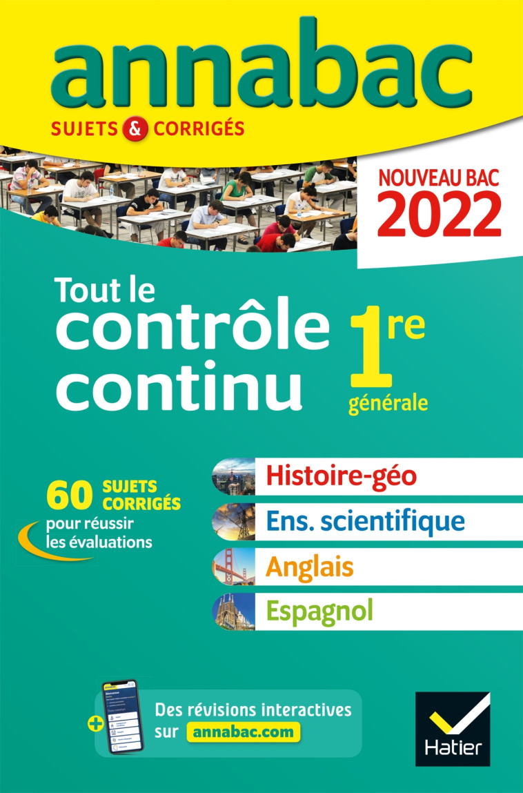 TOUT LE CONTROLE CONTINU 1RE 2022 - XXX - HATIER