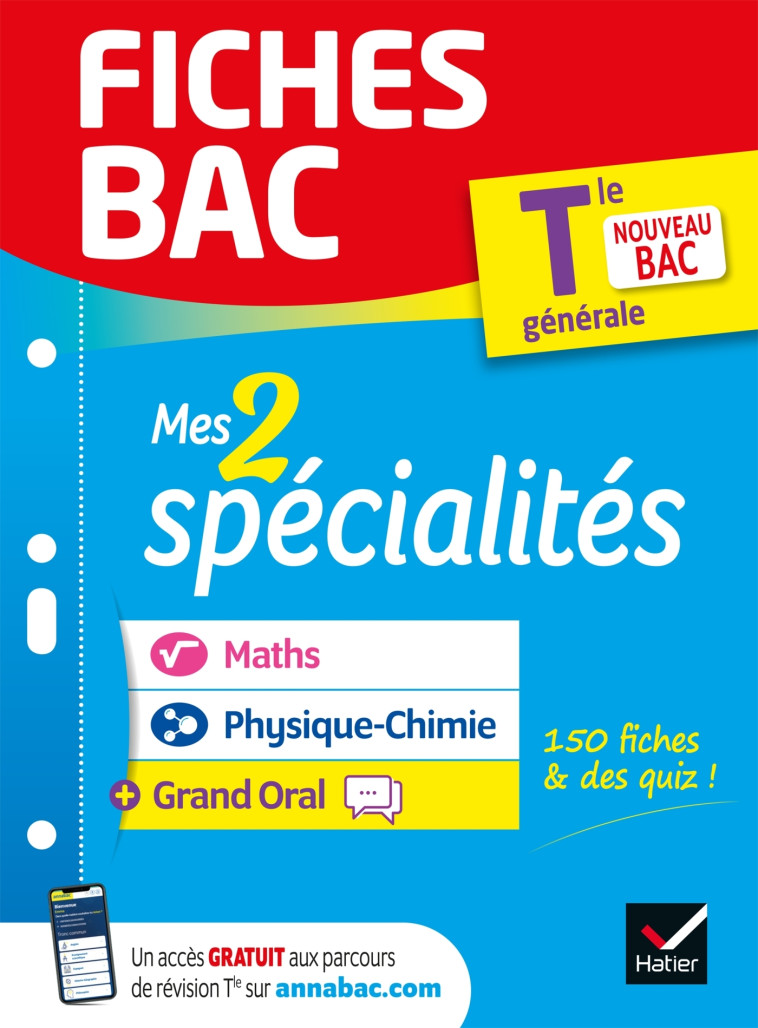 MES 2 SPECIALITES TLE GENERALE MATHS, PHYSIQUE-CHIMIE & GRAND ORAL BAC 2022 - XXX - HATIER