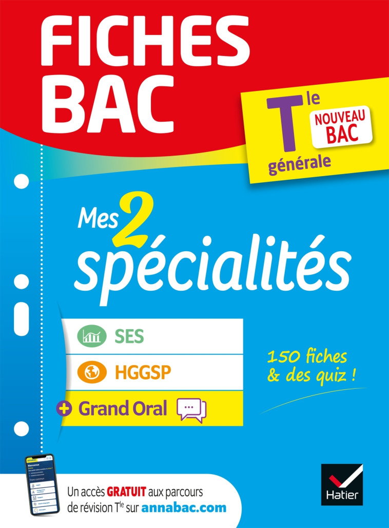 MES 2 SPECIALITES TLE GENERALE SES HGGSP & GRAND ORAL BAC 2022 - XXX - HATIER