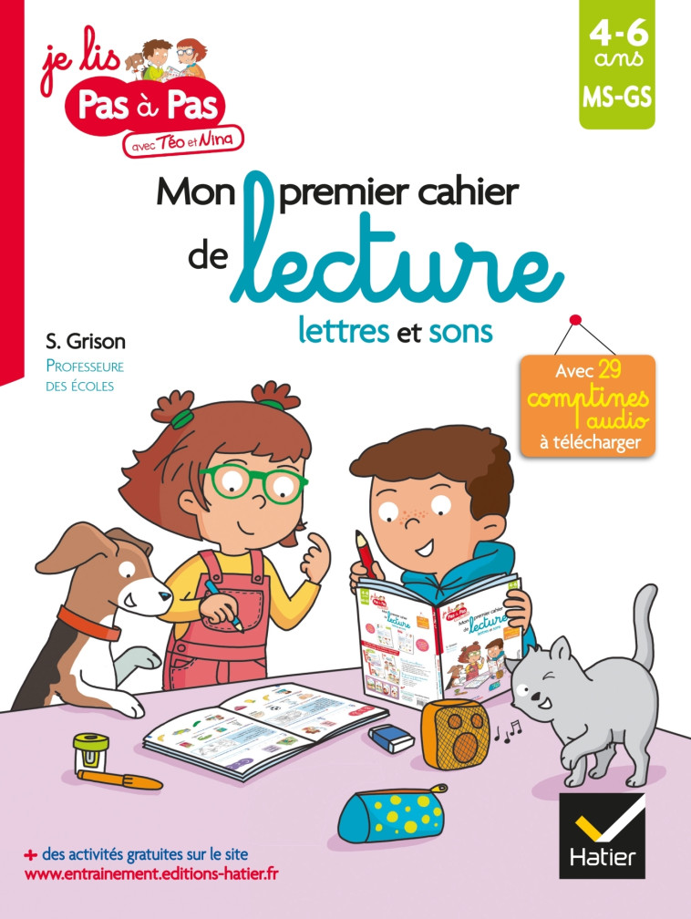 MON PREMIER CAHIER DE LECTURE LETTRES ET SONS - GRISON/VAN TILBEURGH - HATIER