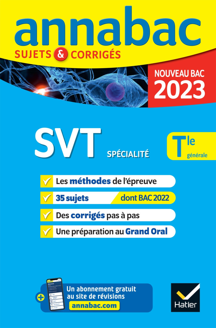 SPECIALITE SVT TLE GENERALE ANNALES 2023 - XXX - HATIER