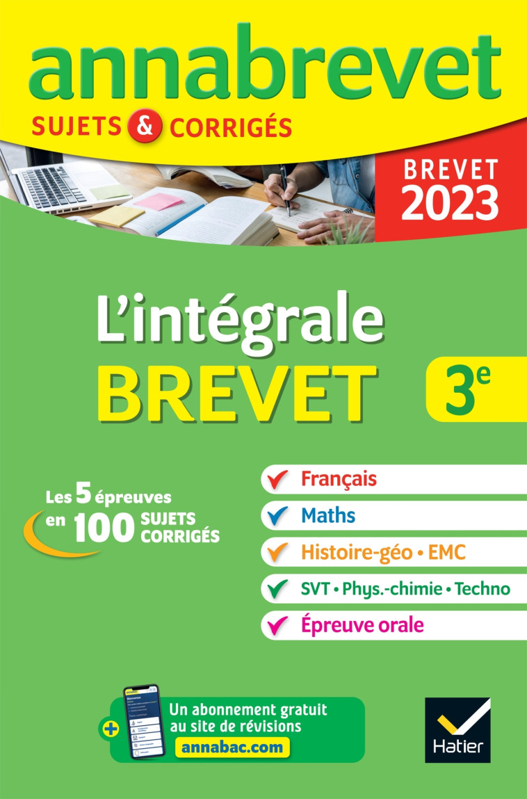 L'INTEGRALE DU BREVET ANNALES 2023 - XXX - HATIER