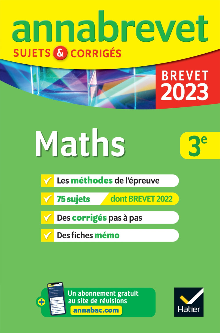 MATHS BREVET ANNALES 2023 - DEMEILLERS/MICHAUD - HATIER