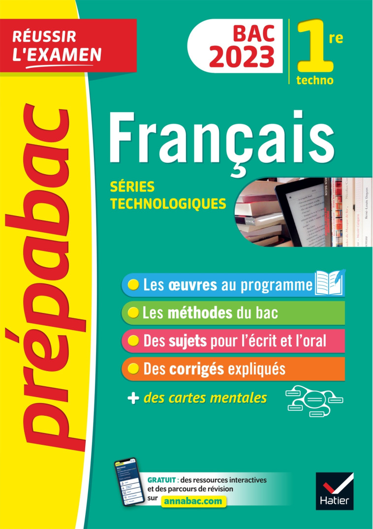 FRANCAIS 1RE TECHNOLOGIQUE BAC 2023 - BERNARD/MARECHAL - HATIER