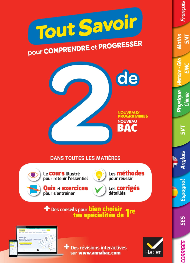 TOUT SAVOIR 2DE  ED 2022 - BERGERON/TAQUECHEL - HATIER