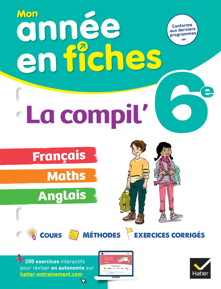 FRANCAIS, MATHS ET ANGLAIS FICHES DE REVISION 6E - XXX - HATIER