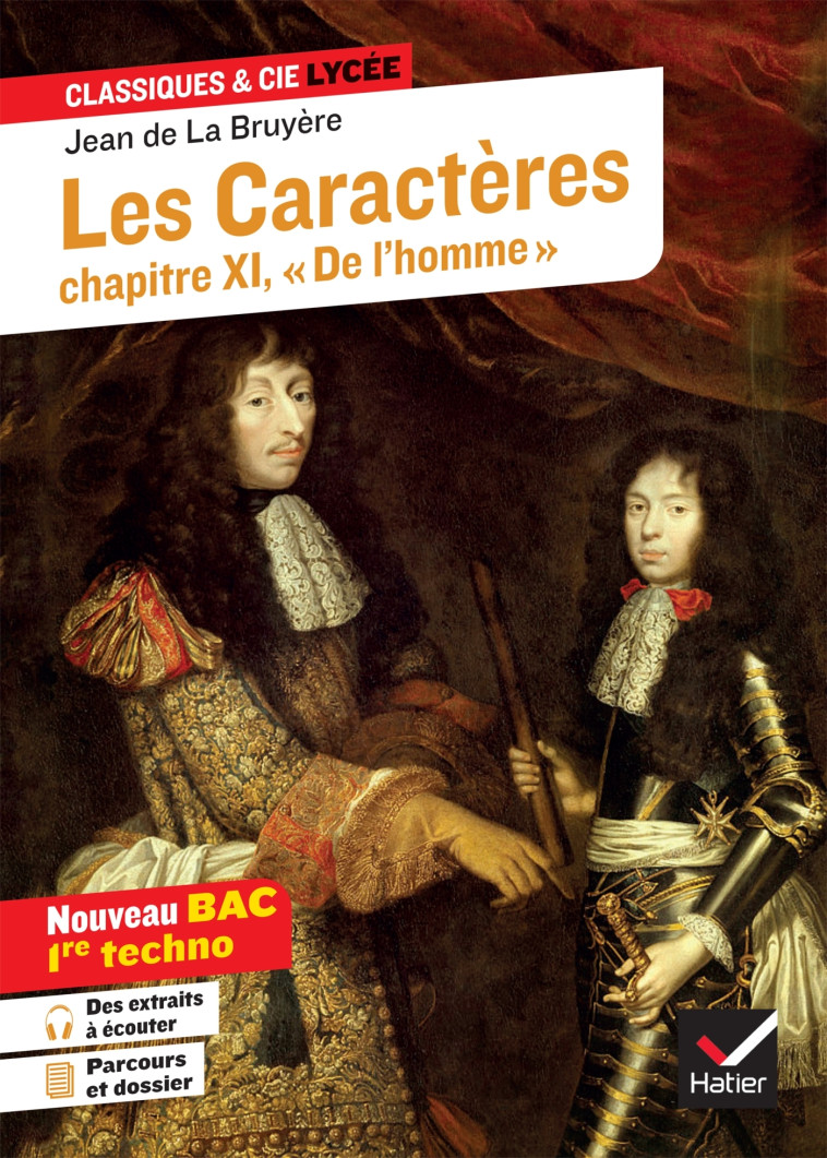 LES CARACTERES, LIVRE XI DE L'HOMME BAC TECHNO - LA BRUYERE JEAN DE - HATIER