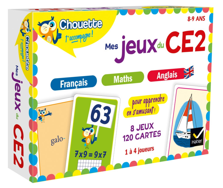 MES JEUX DU CE2 EN FRANCAIS, MATHS, ANGLAIS - COLLECTIF - HATIER