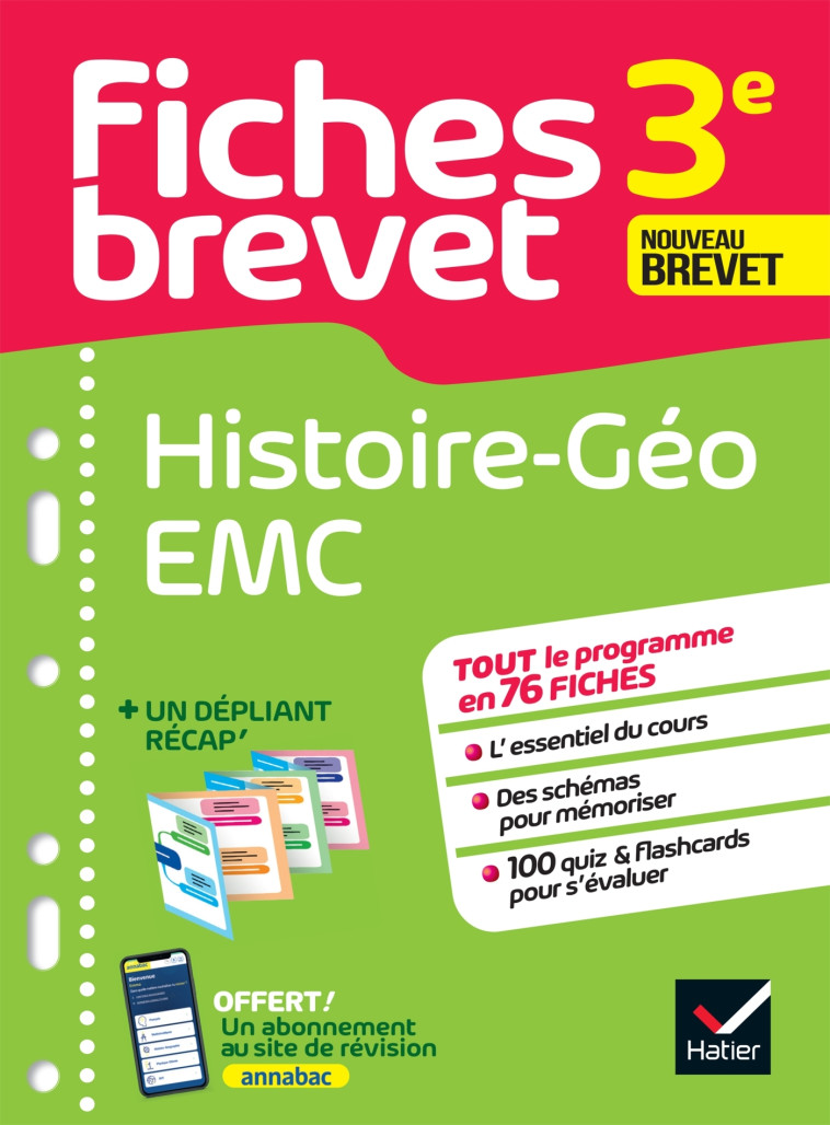 HISTOIRE-GEOGRAPHIE EMC 3E BREVET 2023 - D'HOOP/HOLSTEIN - HATIER