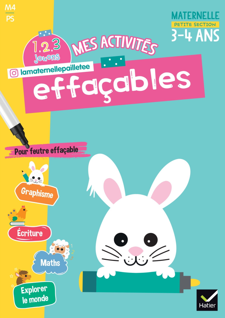 MES ACTIVITES EFFACABLES PETITE SECTION - 1, 2, 3 JOUONS ! - WAELES/HEILLETTE - HATIER