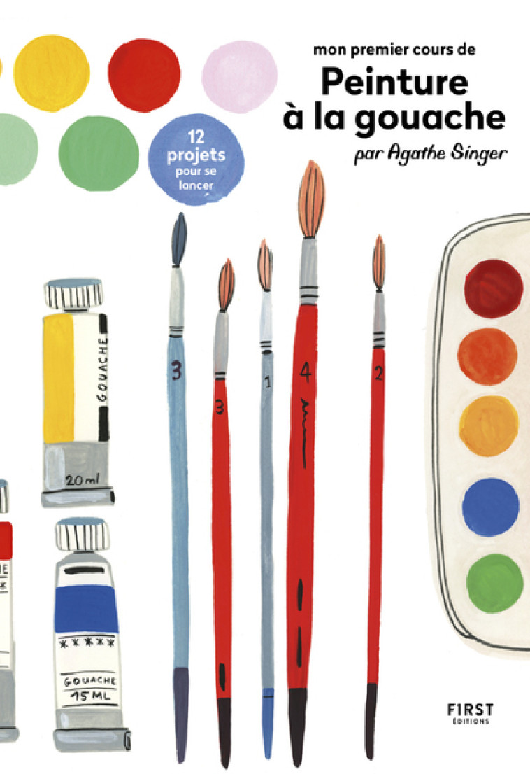 MON PREMIER COURS DE PEINTURE A LA GOUACHE PAR AGATHE SINGER - COLLECTIF - FIRST