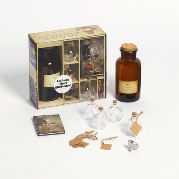 COFFRET LES ELIXIRS AU RHUM ARRANGE - BOITE ET ACCESSOIRE - COLLECTIF - FIRST