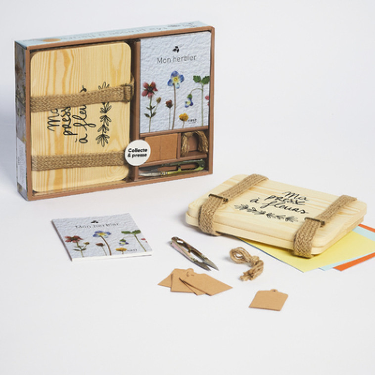 COFFRET MA PRESSE A FLEURS - BOITE ET ACCESSOIRE - COLLECTIF - FIRST