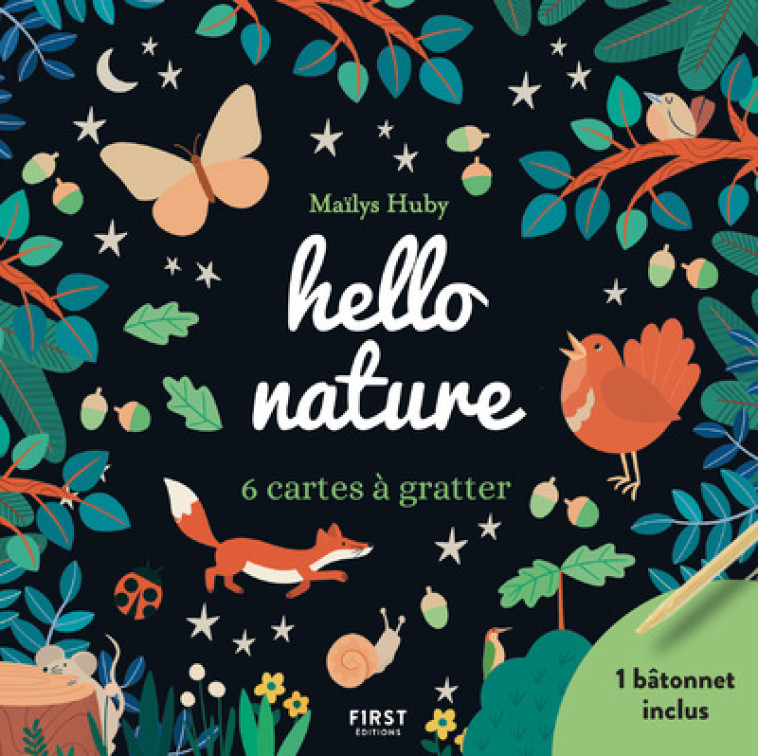 HELLO NATURE MINI CARTES A GRATTER - COLLECTIF - FIRST