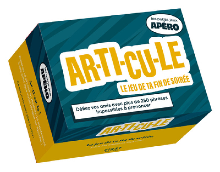 PETIT APERO - AR-TI-CU-LE, 2E ED - GAULET LAURENT - FIRST