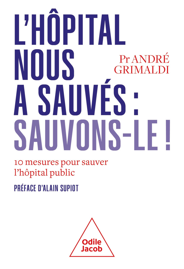 L'HOPITAL PUBLIC NOUS A SAUVES, SAUVONS-LE ! - GRIMALDI ANDRE - JACOB