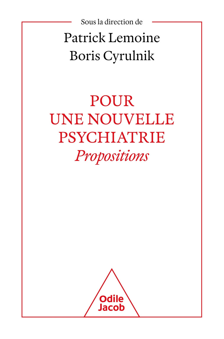 POUR UNE NOUVELLE PSYCHIATRIE - CYRULNIK BORIS - JACOB