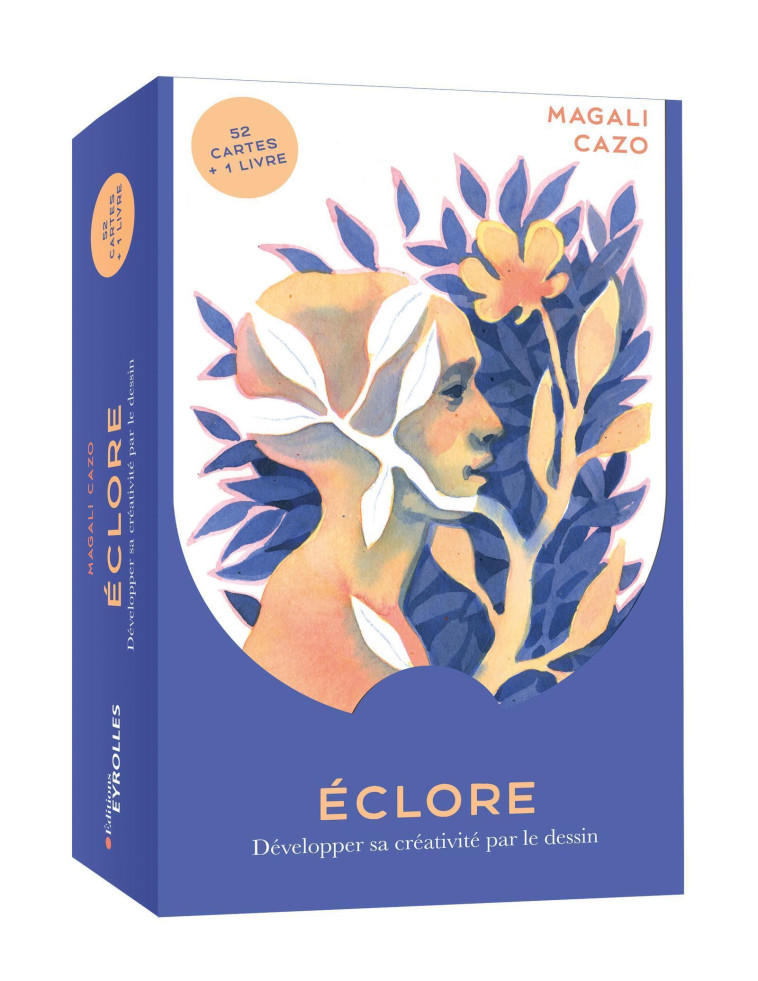 ECLORE : DEVELOPPER SA CREATIVITE PAR LE DE SSIN - 52 CARTES + UN LIVRE - CAZO MAGALI - EYROLLES