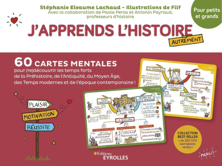 J'APPRENDS L'HISTOIRE AUTREMENT  - 60 CARTES MENTALES POUR (RE)DECOUVRIR LES TEMP - FILF/ELEAUME LACHAUD - EYROLLES