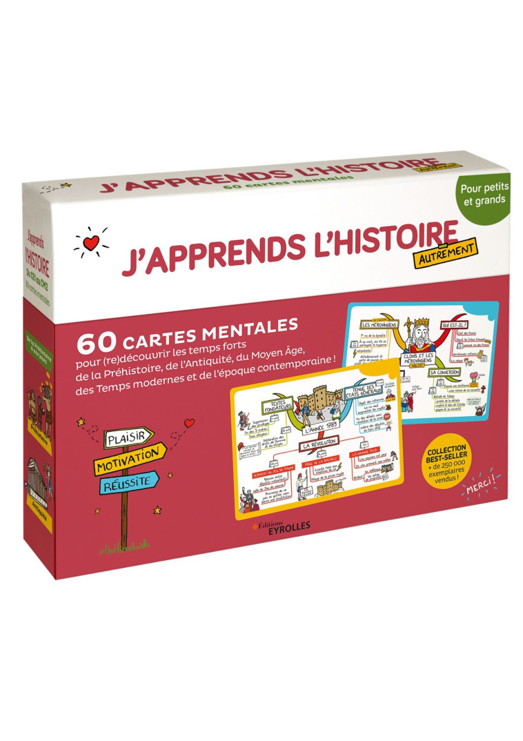 J'APPRENDS L'HISTOIRE AUTREMENT  - 60 CARTES MENTALES POUR (RE)DECOUVRIR LES TEMP - FILF/ELEAUME LACHAUD - EYROLLES