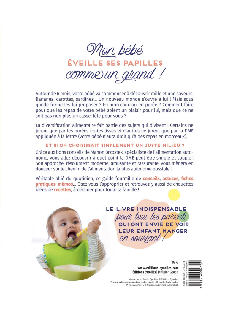 BROCOLIS, SARDINES ET SPAGHETTIS... LA DME DEVIENT FUN, SOUPLE ET ACCESSIBLE ! - MON BEBE EVEILLE SE - BRZOSTEK MANON - EYROLLES