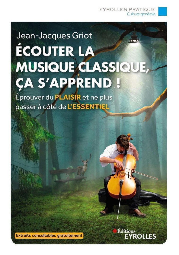 ECOUTER LA MUSIQUE CLASSIQUE, CA S'APPREND ! - EPROUVER DU PLAISIR ET NE PLUS PASSER A COTE DE L'ESSENTIEL - GRIOT JEAN-JACQUES - EYROLLES