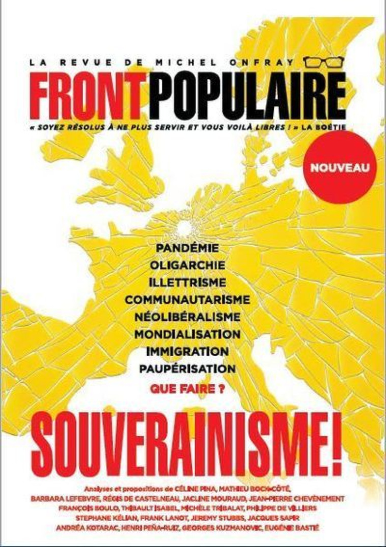 FRONT POPULAIRE - NUMERO 1 SOUVERAINISME ! - VOL01 - ONFRAY MICHEL - DU PLENITRE