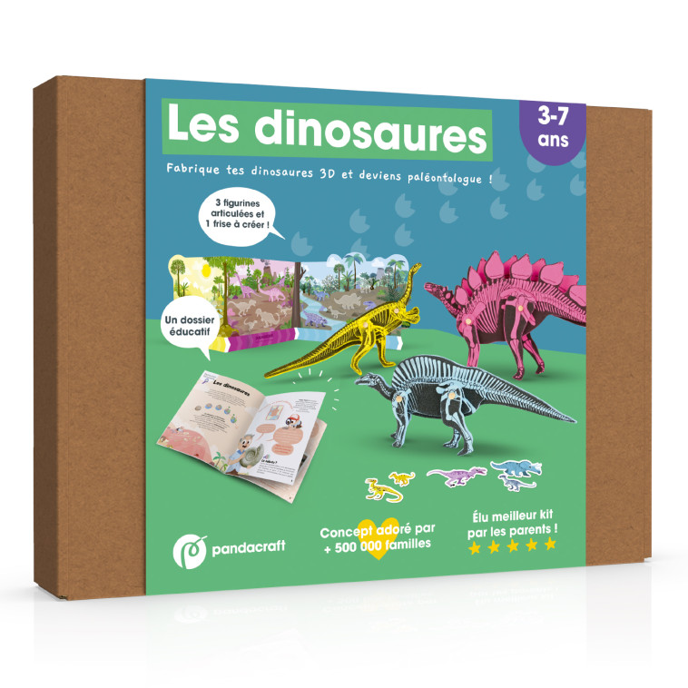 LES DINOSAURES 3-7 ANS - XXX - PANDACRAFT