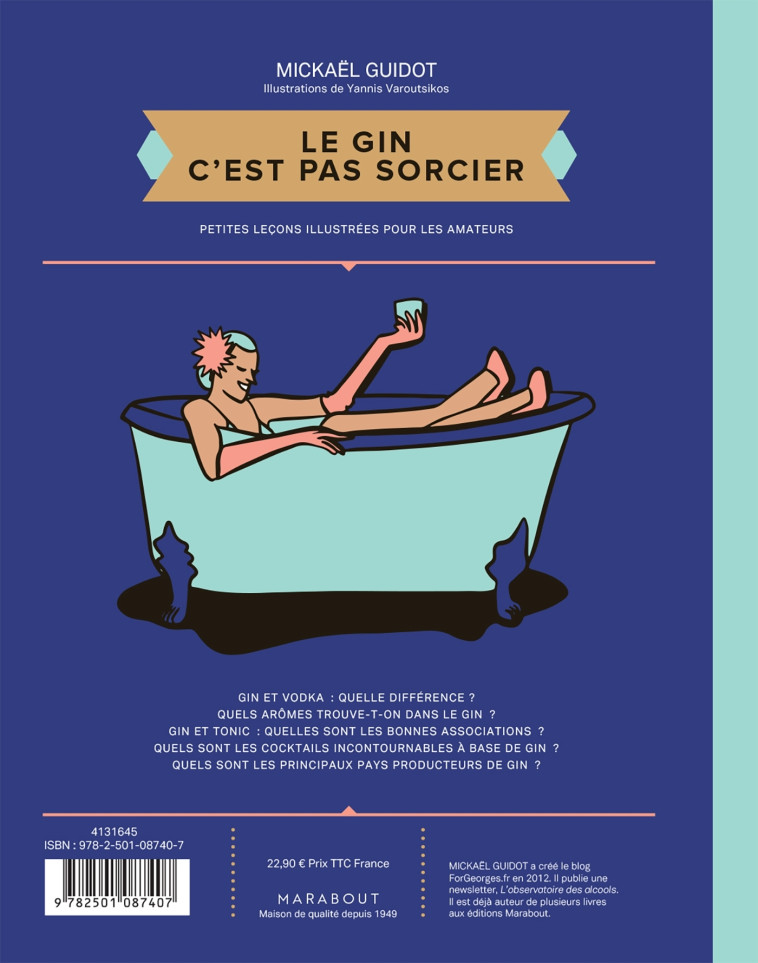 LE GIN C'EST PAS SORCIER - GUIDOT/VAROUTSIKOS - MARABOUT