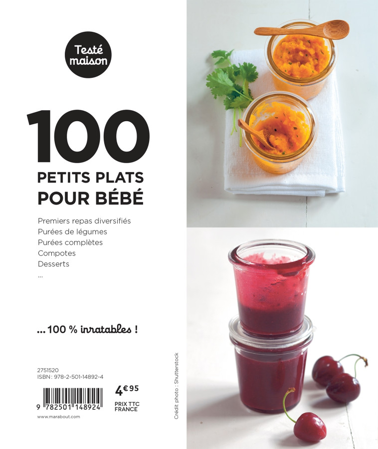 LES PETITS MARABOUT : 100 PETITS PLATS POUR BEBE - XXX - MARABOUT