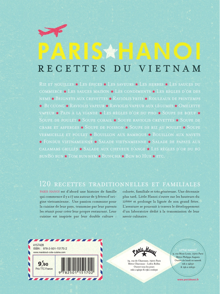 LES RECETTES CULTE - HANOI - RESTAURANT PARIS-HAN - MARABOUT