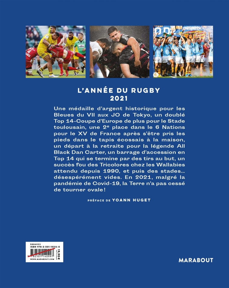 L'ANNEE DU RUGBY 2021 - KALLENBRUNN/LETORT - MARABOUT