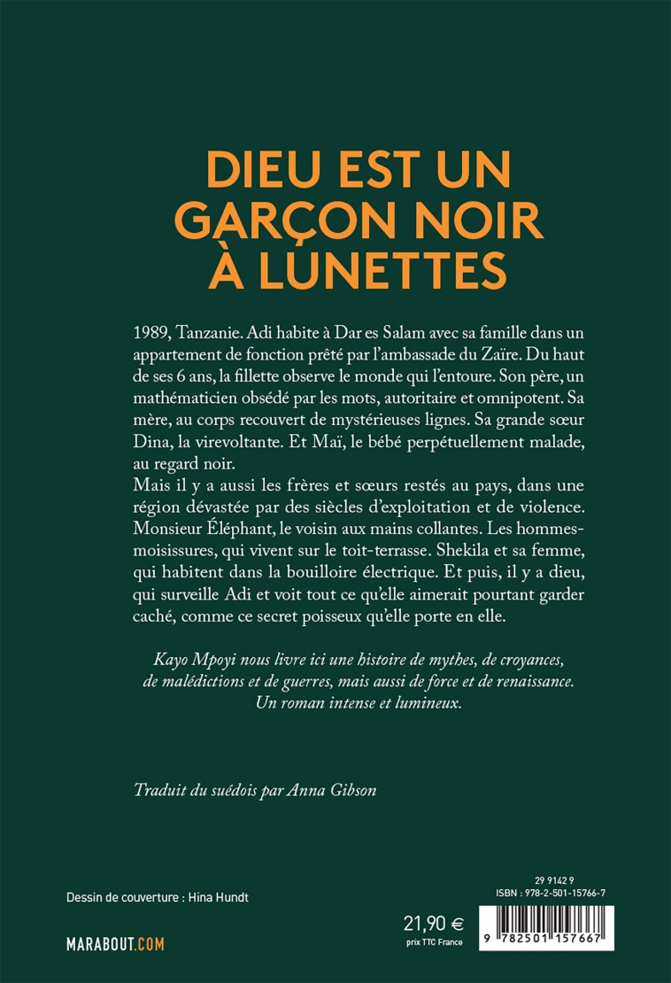 DIEU EST UN GARCON NOIR A LUNETTES - KAYO MPOYI - HACHETTE FICTIO