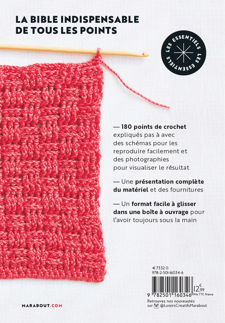 LE CROCHET EN 180 POINTS - CAMPBELL/BAKEWELL - MARABOUT