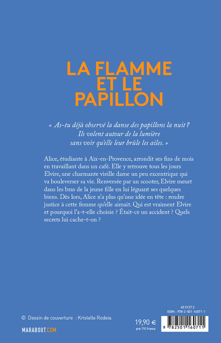 LA FLAMME ET LE PAPILLON - TRAMIER AURELIE - HACHETTE FICTIO