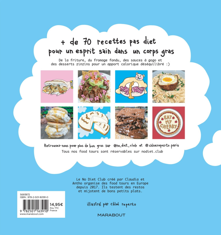 NO DIET CLUB - LES RECETTES DU GRAS - NO DIET CLUB - MARABOUT