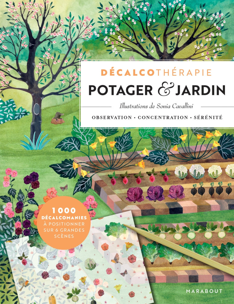 DECALCOTHERAPIE POTAGER & JARDINS - CAVALLINI SONIA - MARABOUT