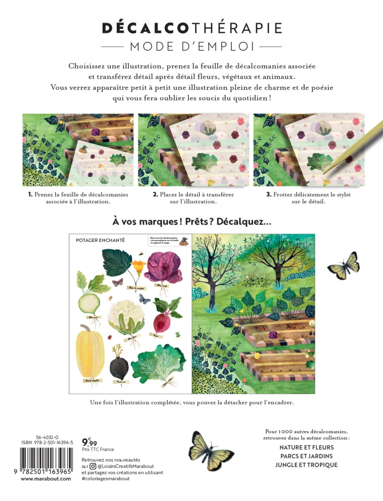 DECALCOTHERAPIE POTAGER & JARDINS - CAVALLINI SONIA - MARABOUT