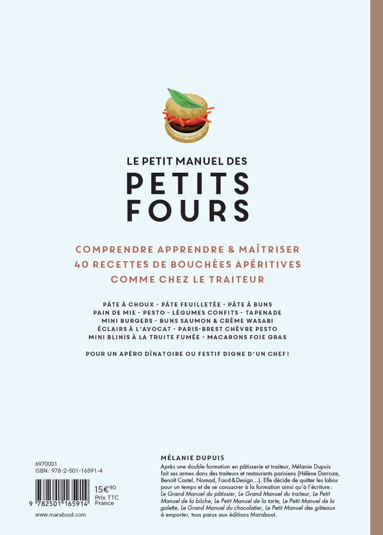 LE PETIT MANUEL DES PETITS FOURS - DUPUIS/JAVELLE - MARABOUT