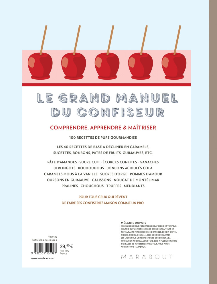 LE GRAND MANUEL DE LA CONFISERIE - DUPUIS/JAVELLE - MARABOUT