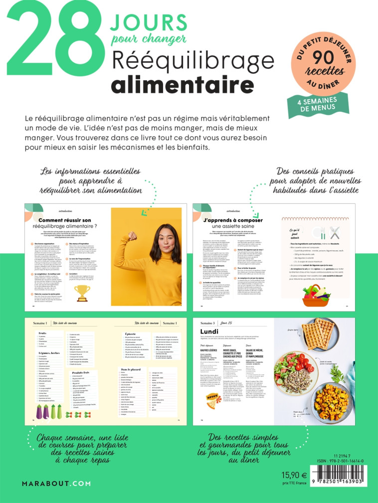 28 JOURS POUR CHANGER - REEQUILIBRAGE ALIMENTAIRE - XXX - MARABOUT