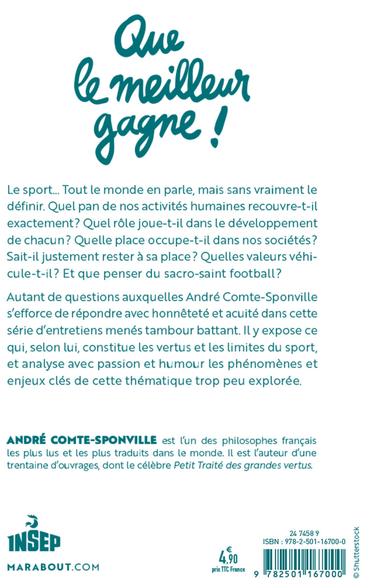 QUE LE MEILLEUR GAGNE - COMTE-SPONVILLE A. - MARABOUT