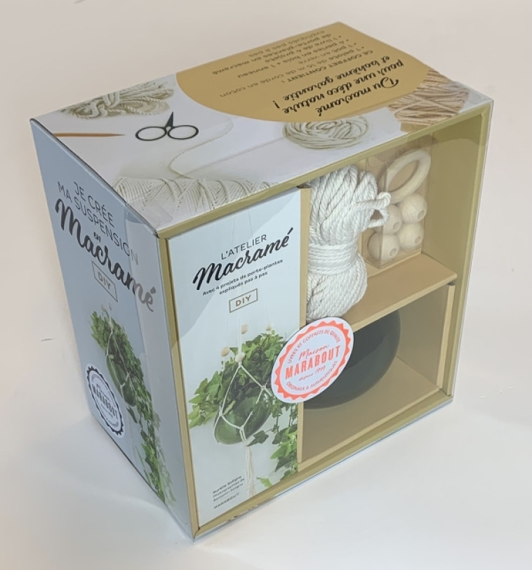 COFFRET - JE CREE MA SUSPENSION EN MACRAME - XXX - MARABOUT