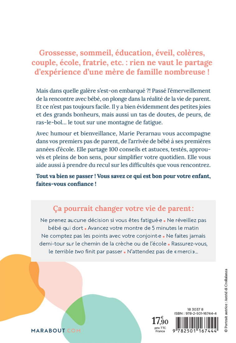 FAITES-VOUS CONFIANCE - LES SECRETS D'UNE MERE DE FAMILLE NOMBREUSE - PERARNAU MARIE - MARABOUT