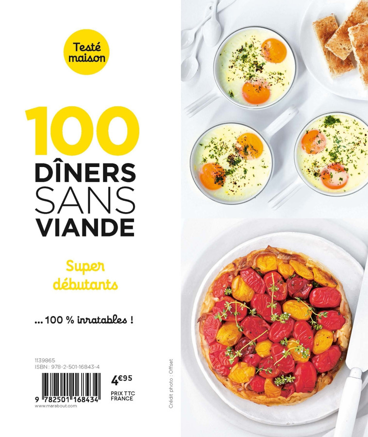 100 RECETTES - DINER SANS VIANDE POUR LE SOIR SD - XXX - MARABOUT