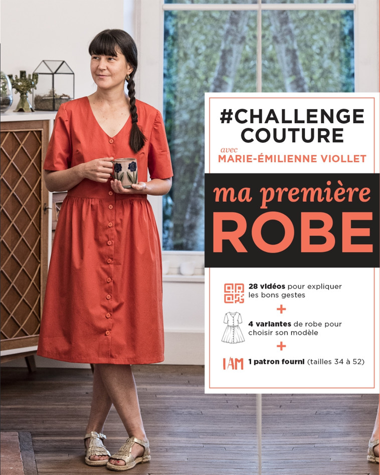 #CHALLENGE COUTURE :  MA PREMIERE ROBE - VIOLET M-E. - MARABOUT